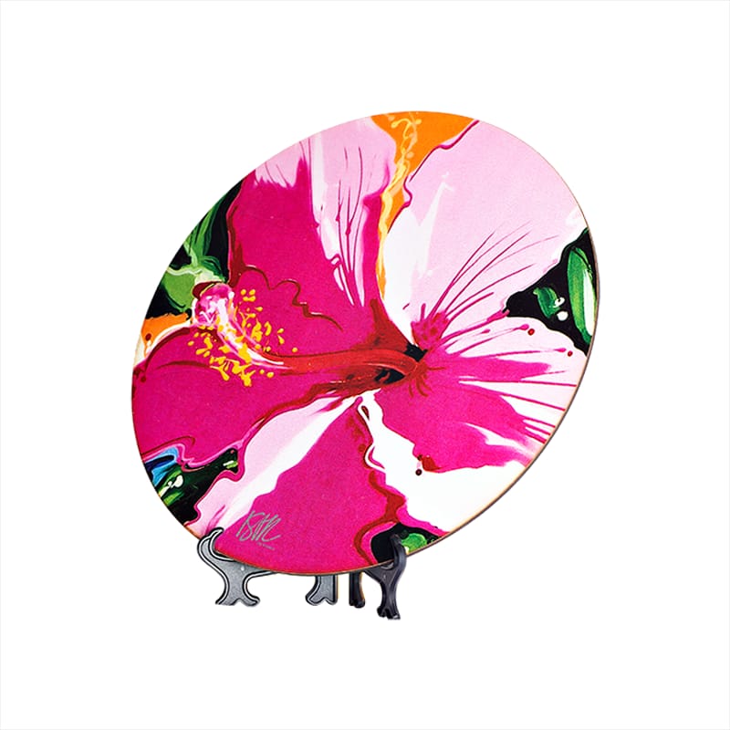 Sousplat Hibisco Rosa